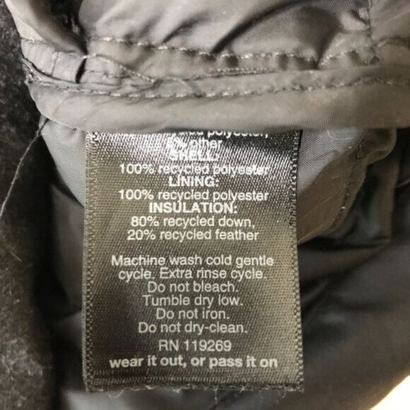 NAU ~ WOMENS LARGE ~ GRAY FULL ZIP DUSTER COAT JACKET ~ DOWN FILLED - Picture 6 of 7